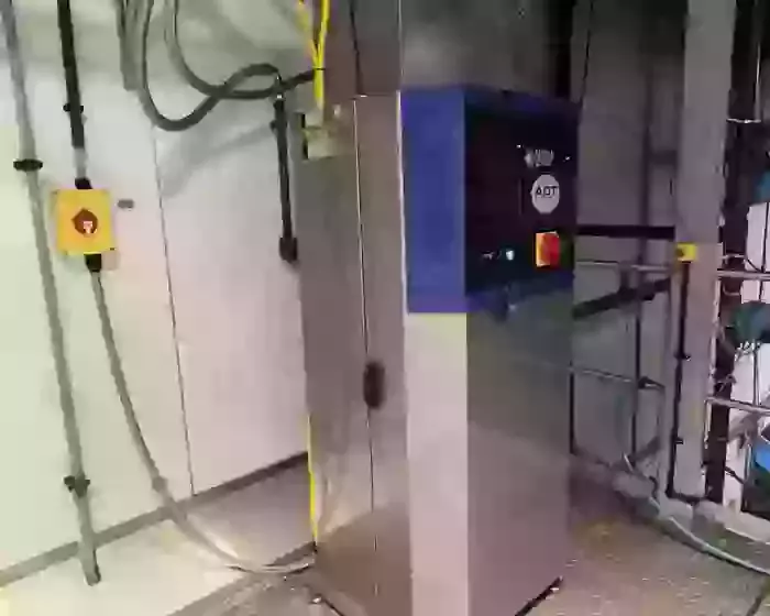 Reconditioned Delta booster pressure washer installed in a food processing factory in Measham with upgraded water supply system.